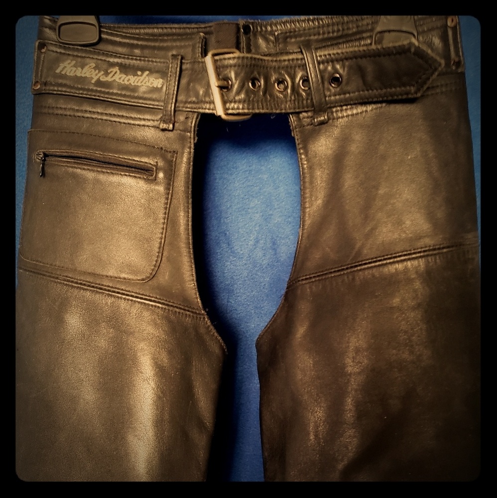 Vintage Harley- Davidson motorcycle chaps